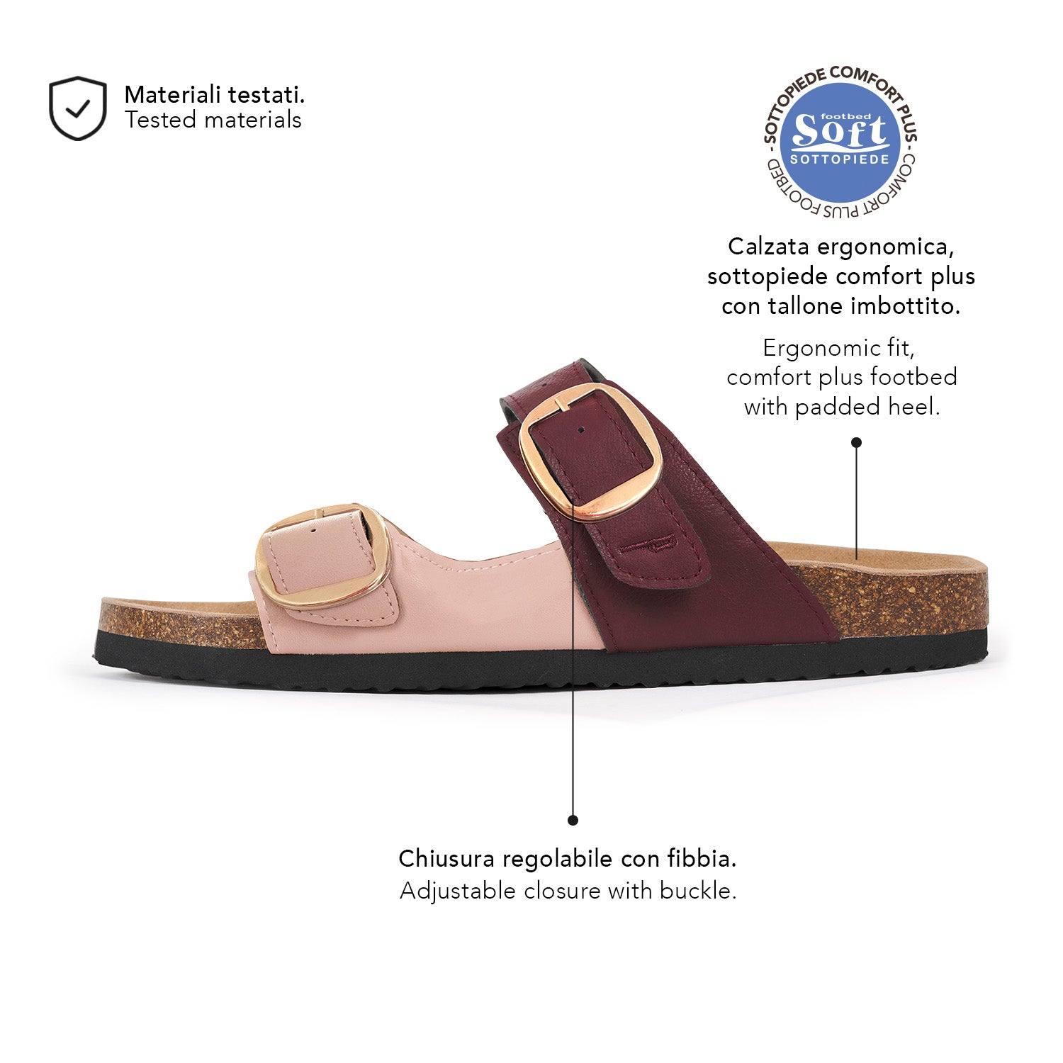 Sandalo Comfort Bicolore - Perletti