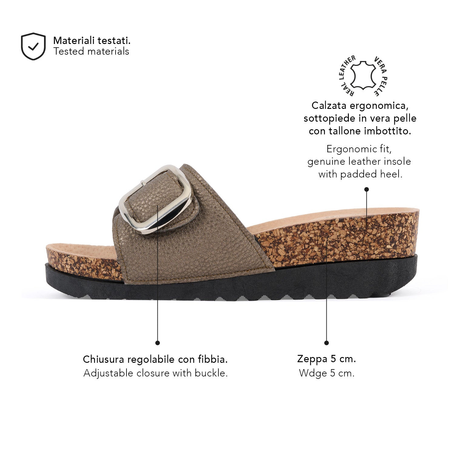 Zoccolo Comfort con Fibbia - Perletti