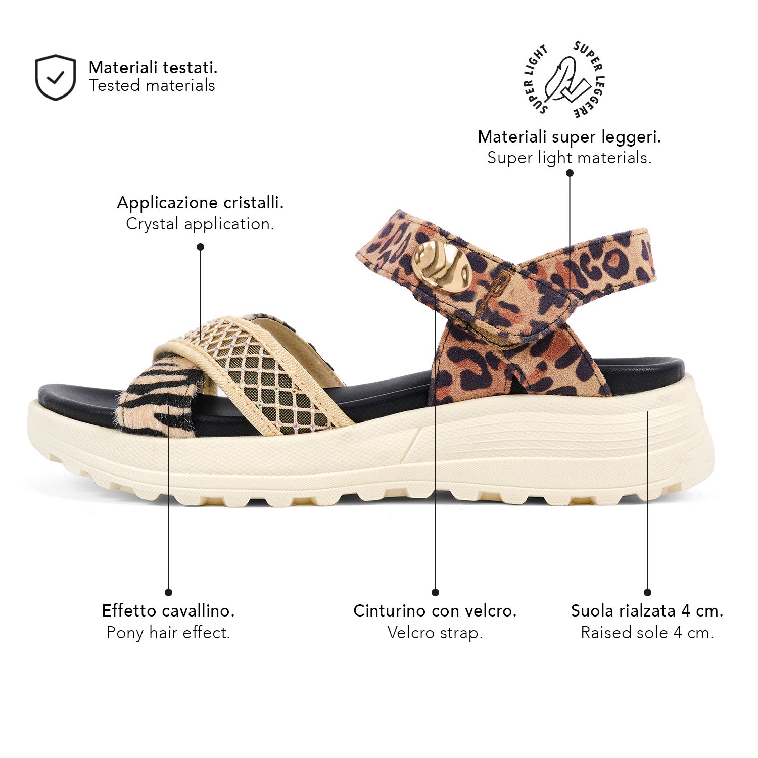 Sandalo Sneaker Mix&amp;Match con Cinturino - Perletti