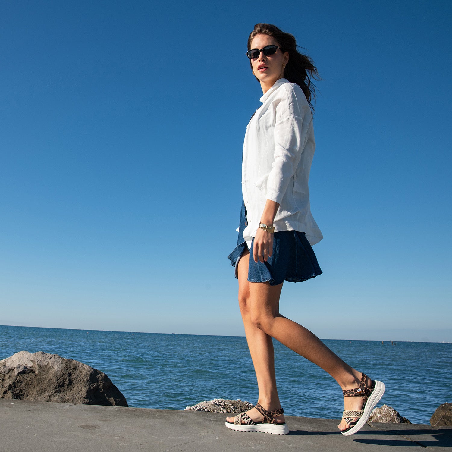 Sandalo Sneaker Mix&amp;Match con Cinturino - Perletti
