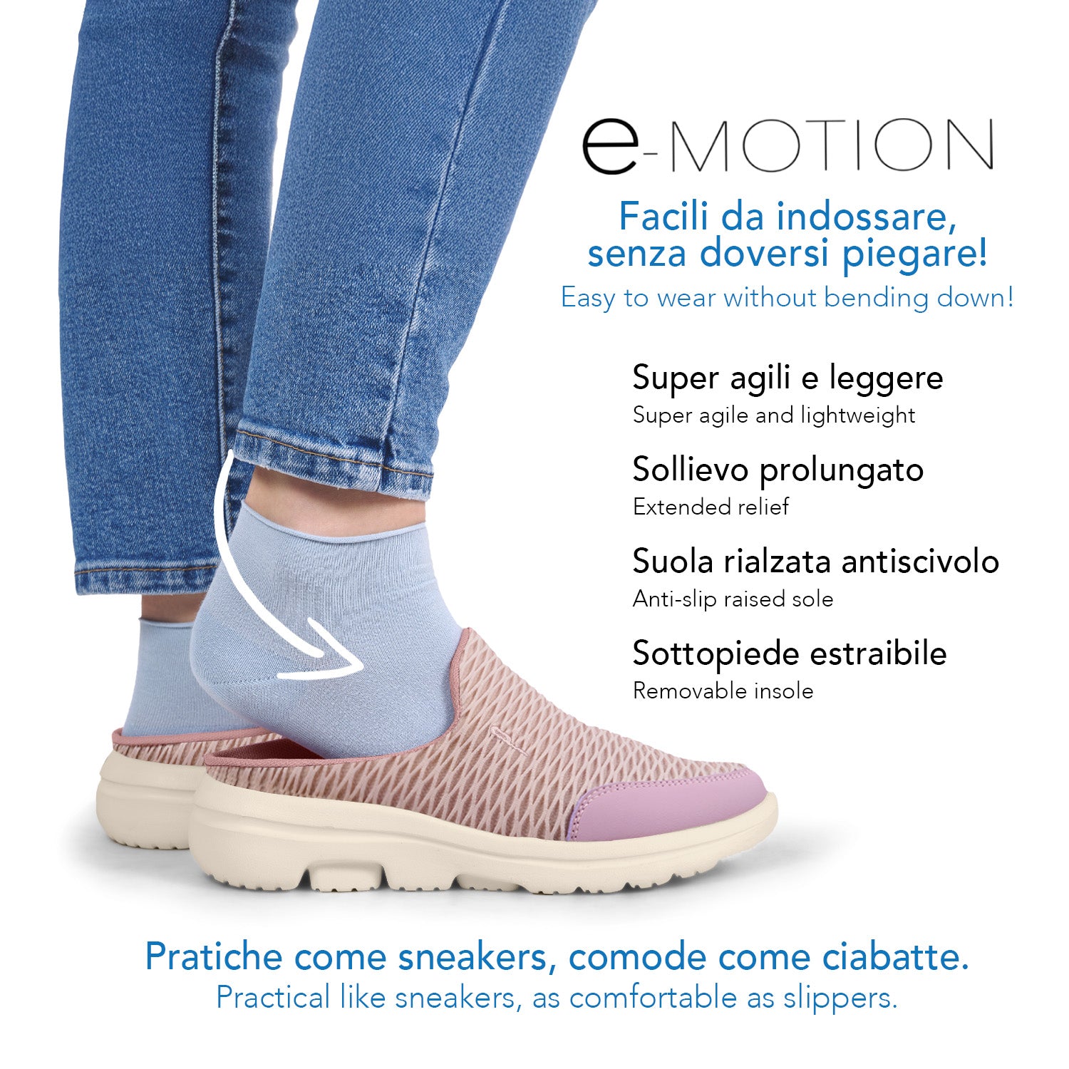 Ciabatte Slip-on Motion Donna - Perletti