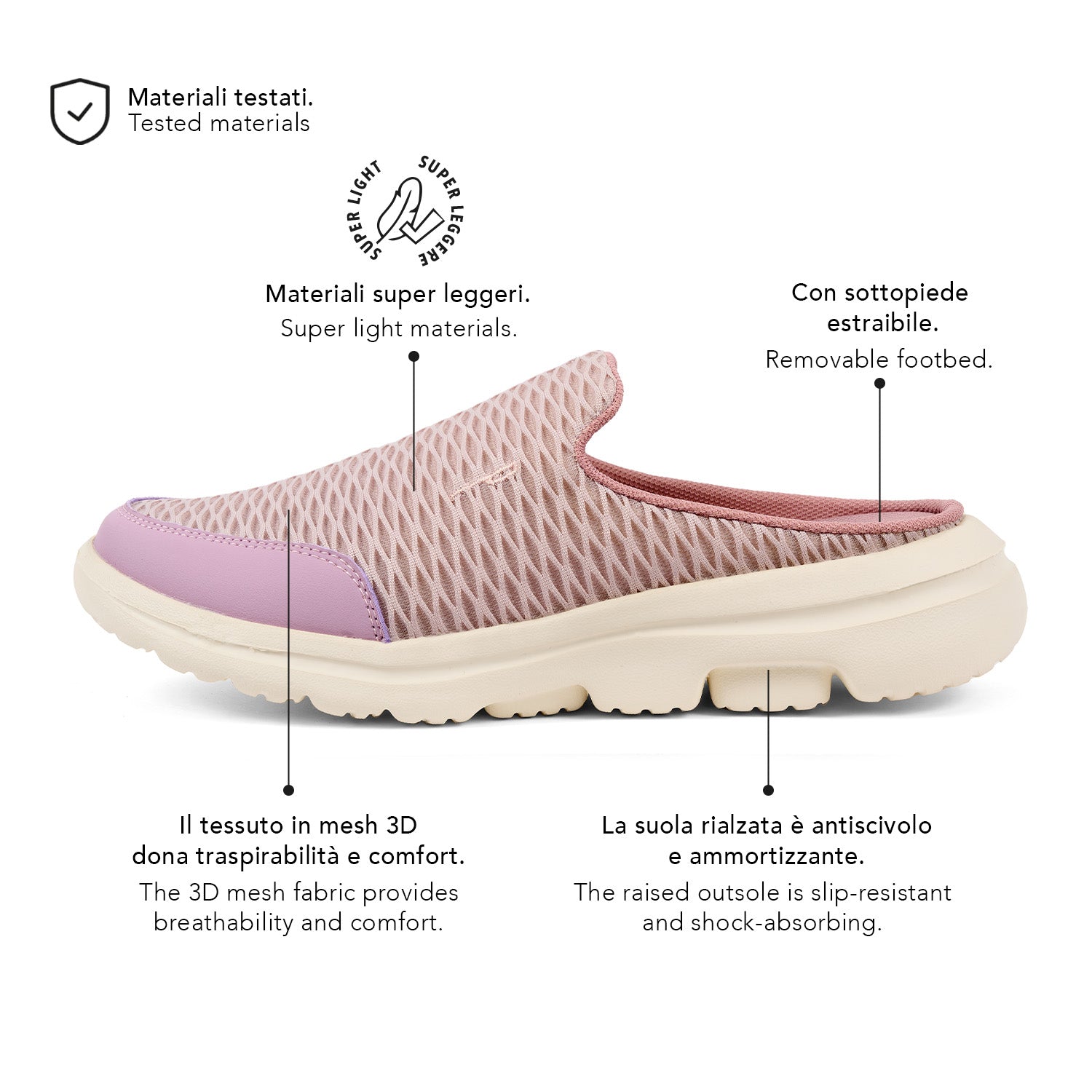 Ciabatte Slip-on Motion Donna - Perletti