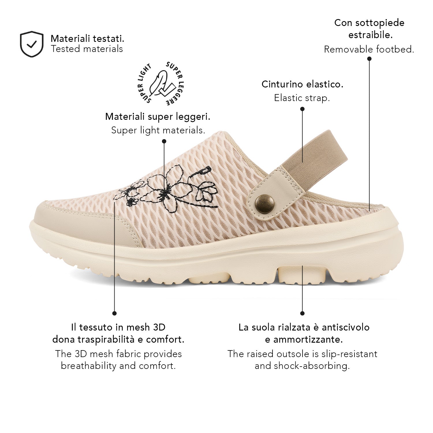 Ciabatte Slip-on Motion Donna con Cinturino - Perletti