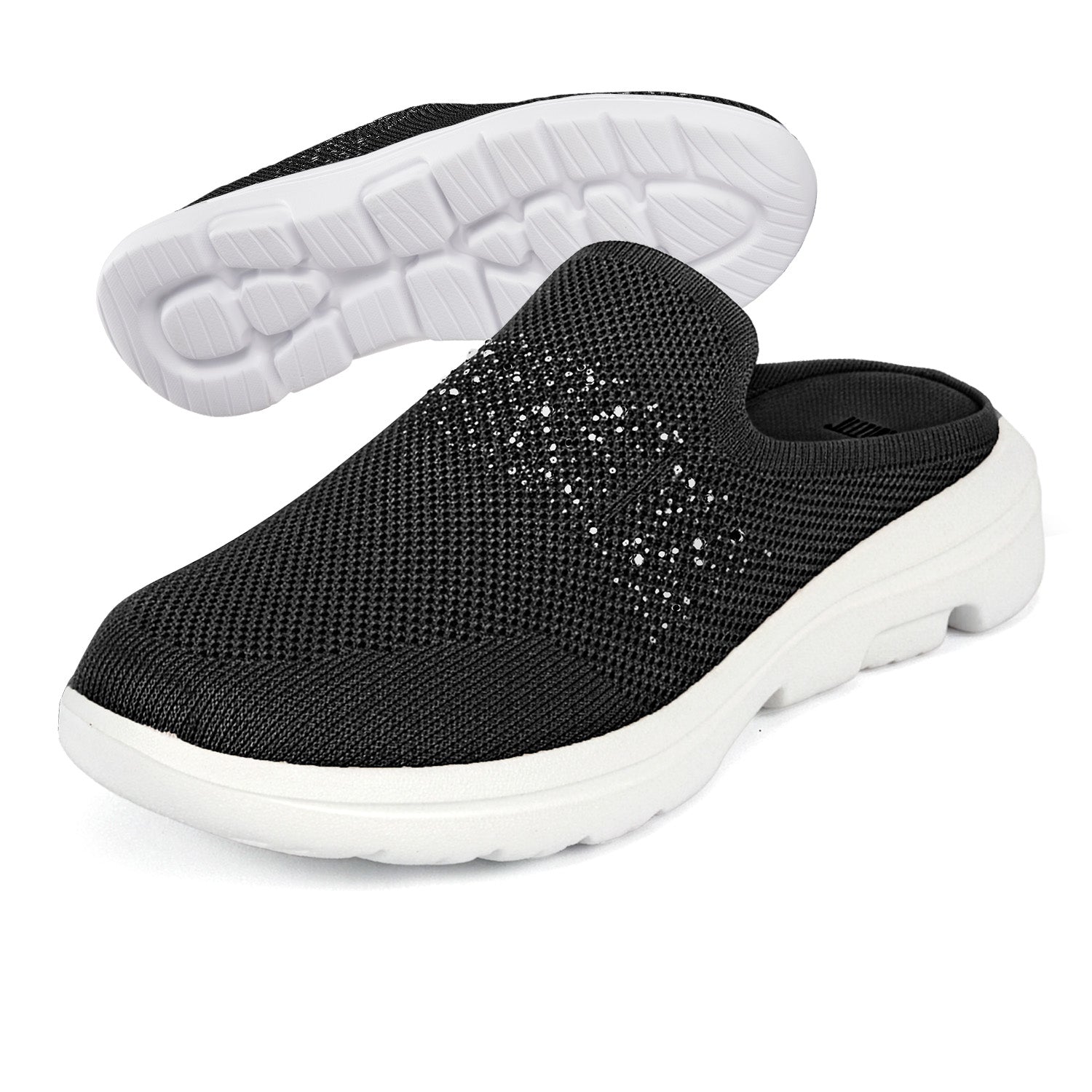 Ciabatte Slip-on Motion Donna con Cristalli - Perletti