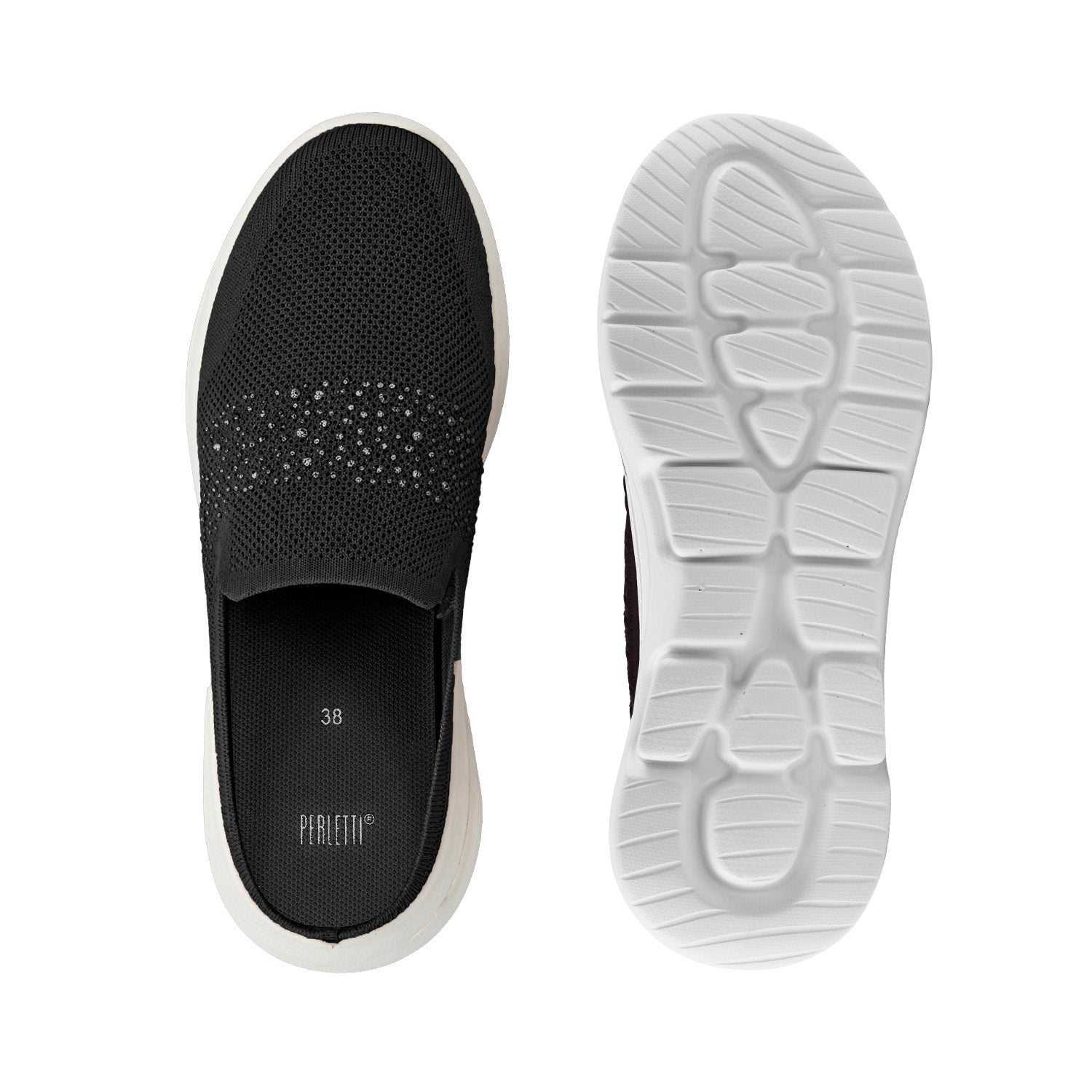 Ciabatte Slip-on Motion Donna con Cristalli - Perletti