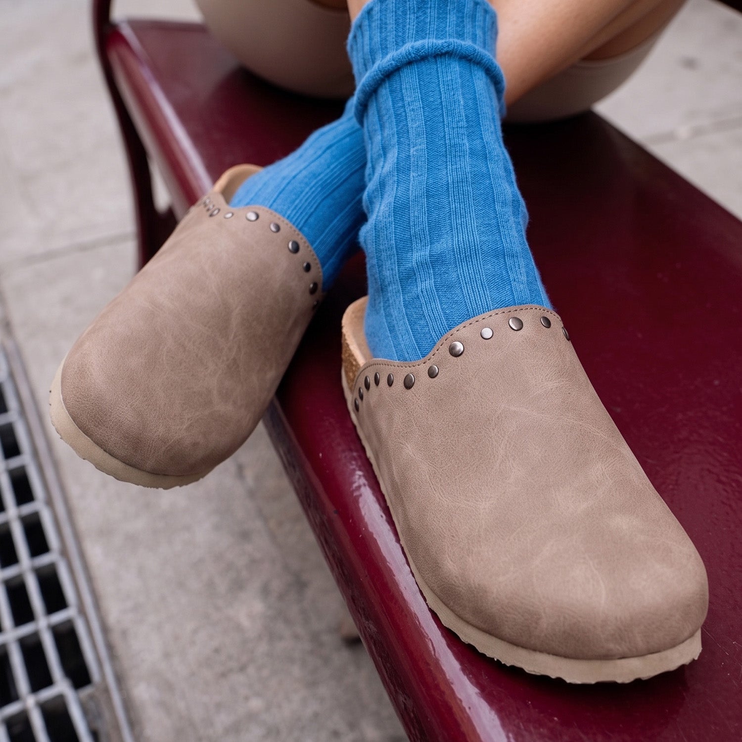 Ciabatte Donna Comfort con Borchie