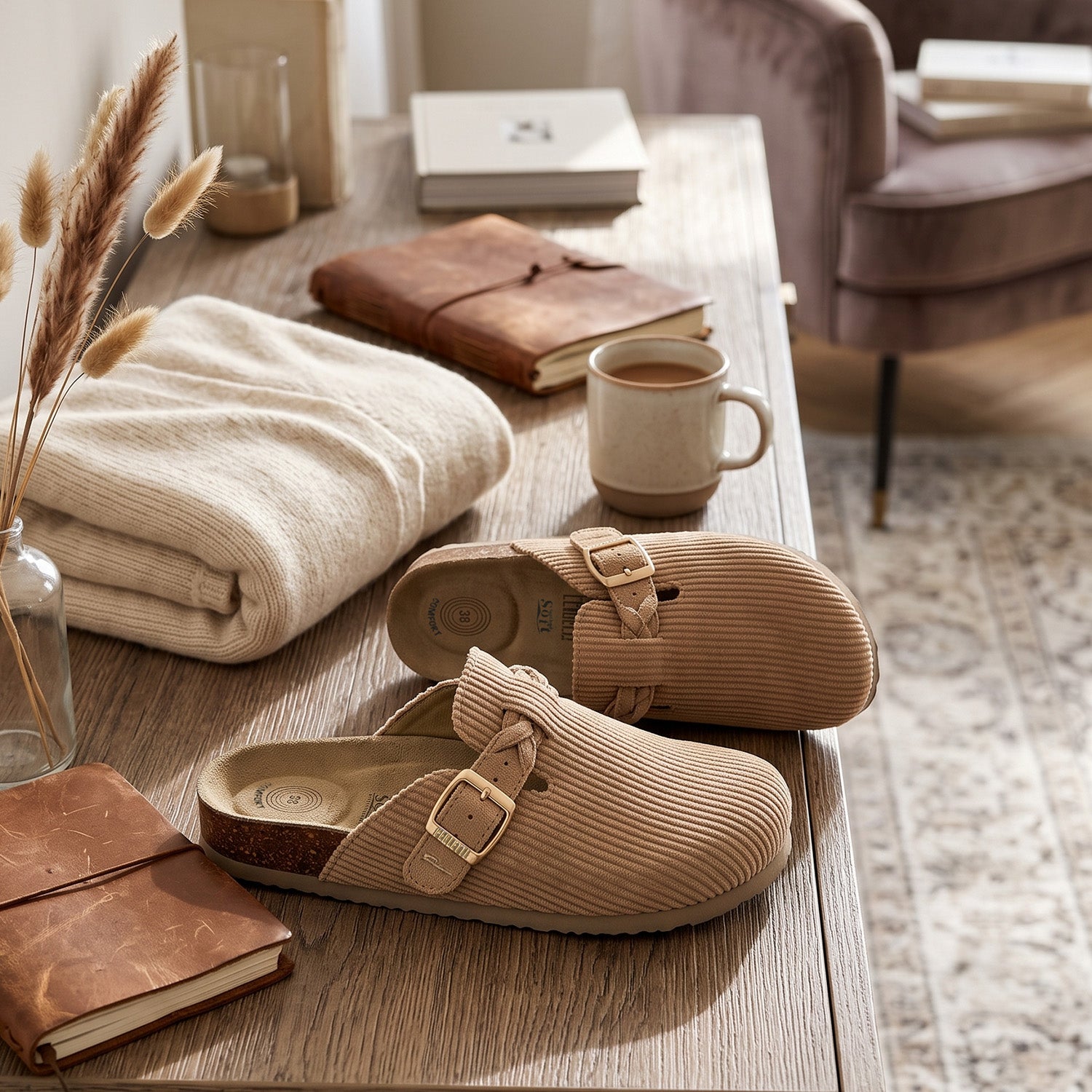 Ciabatte Donna Comfort in Velluto