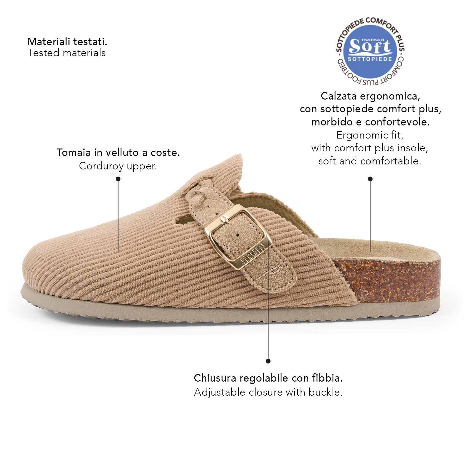Ciabatte Donna Comfort in Velluto