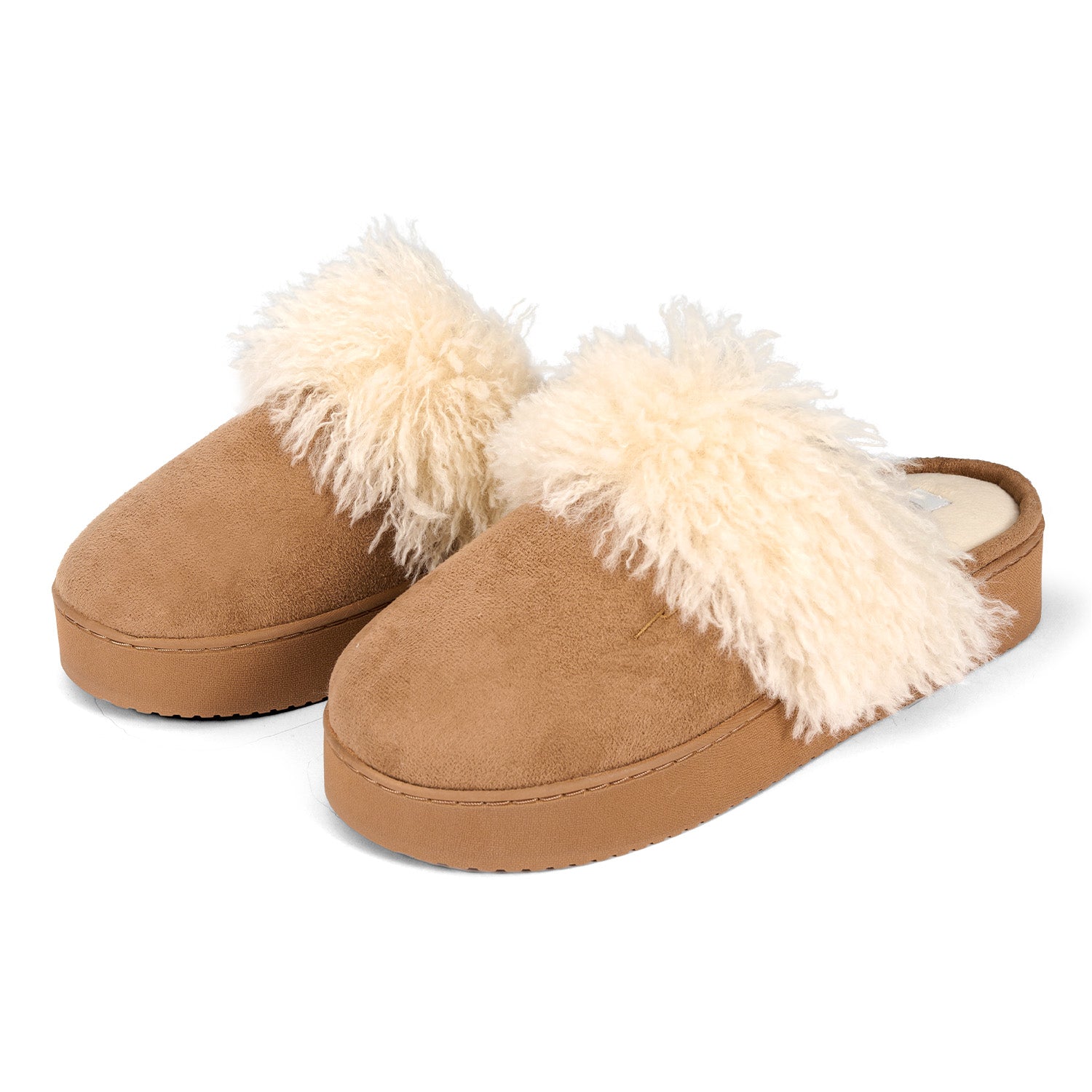 Pantofole Donna Platform con Pelo