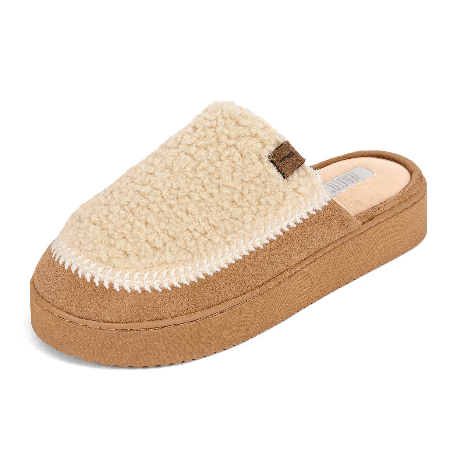 Pantofole Donna Teddy con Suola Platform