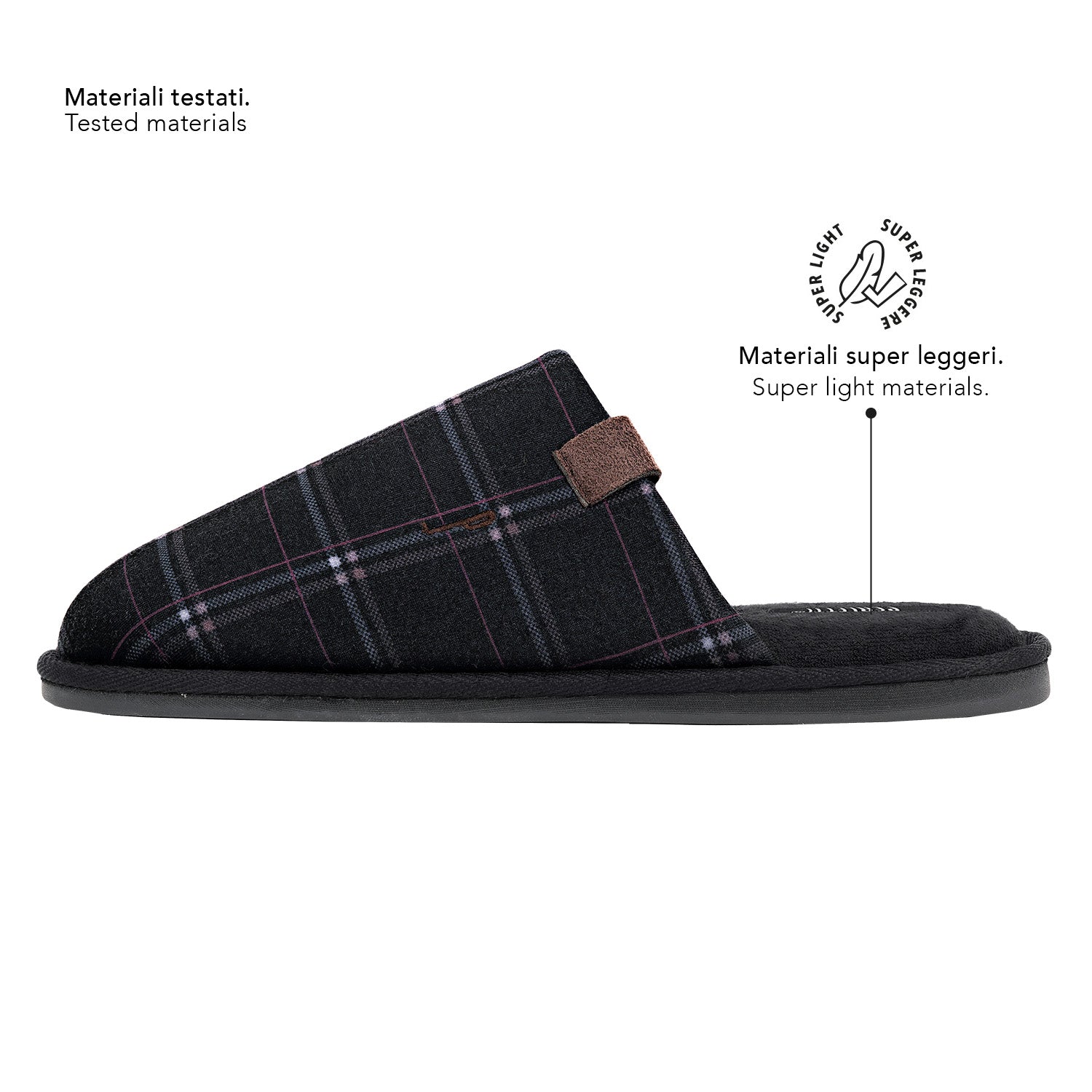 Pantofole Uomo Fantasia Tartan