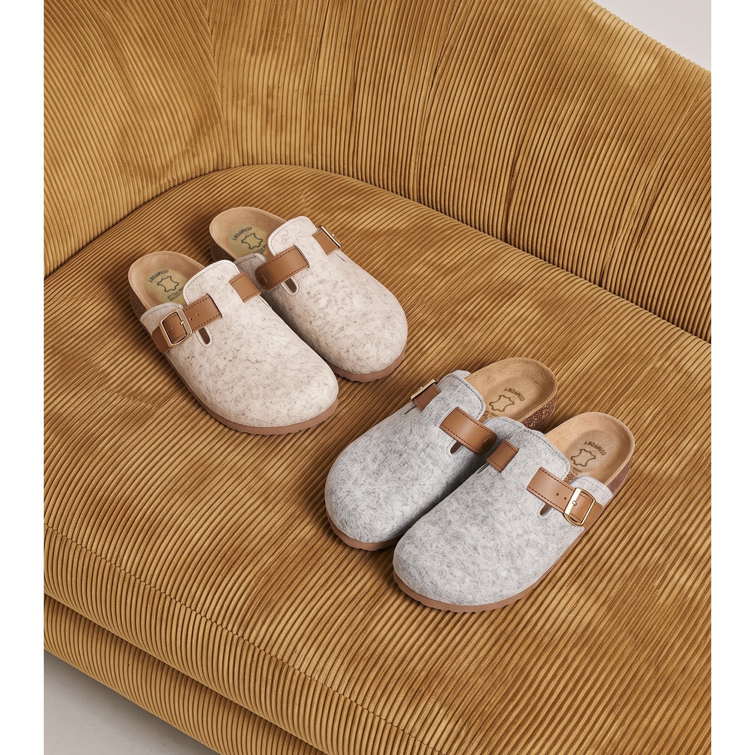 Ciabatte Donna Comfort in Feltro