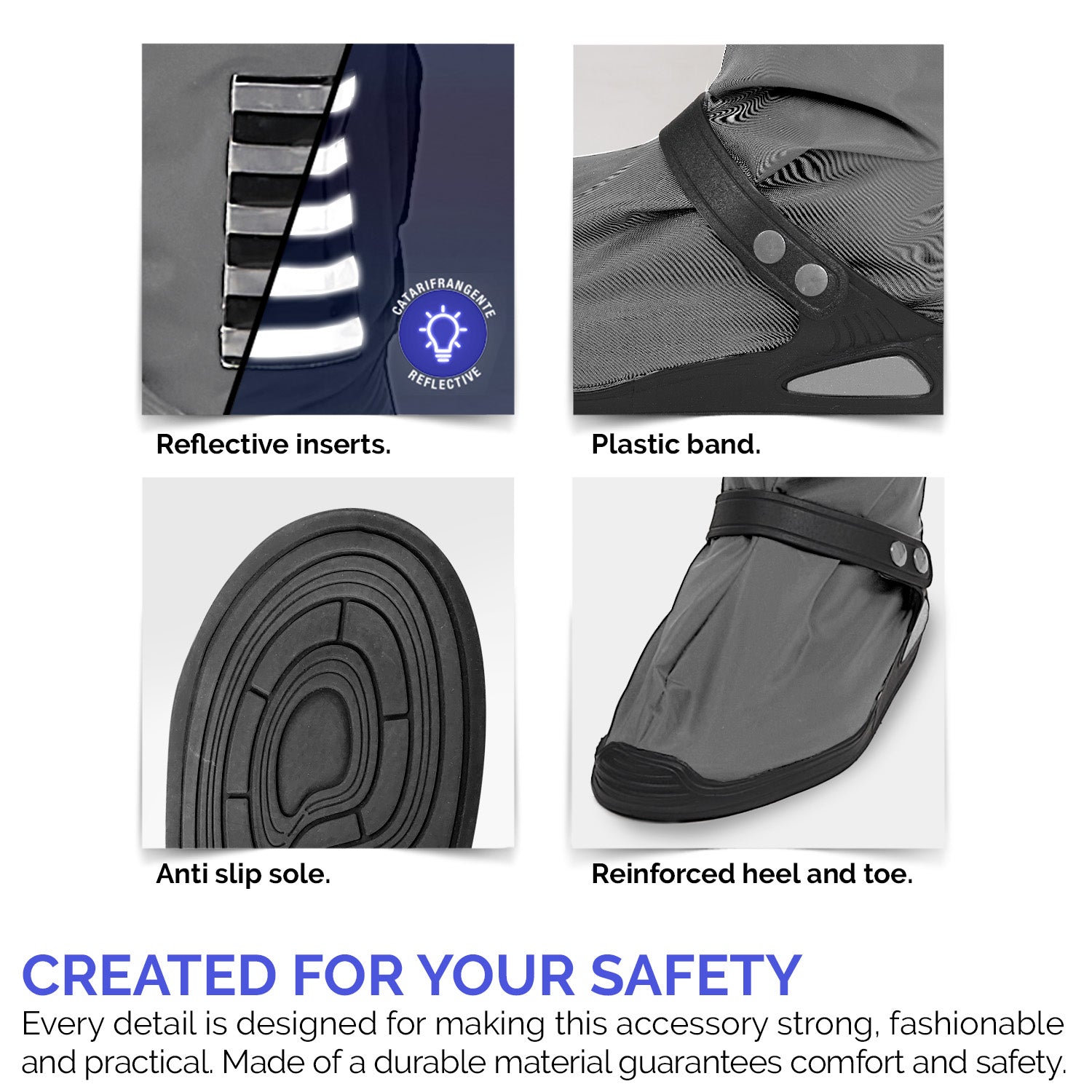 Copriscarpe Alti con Suola Rinforzata - Perletti