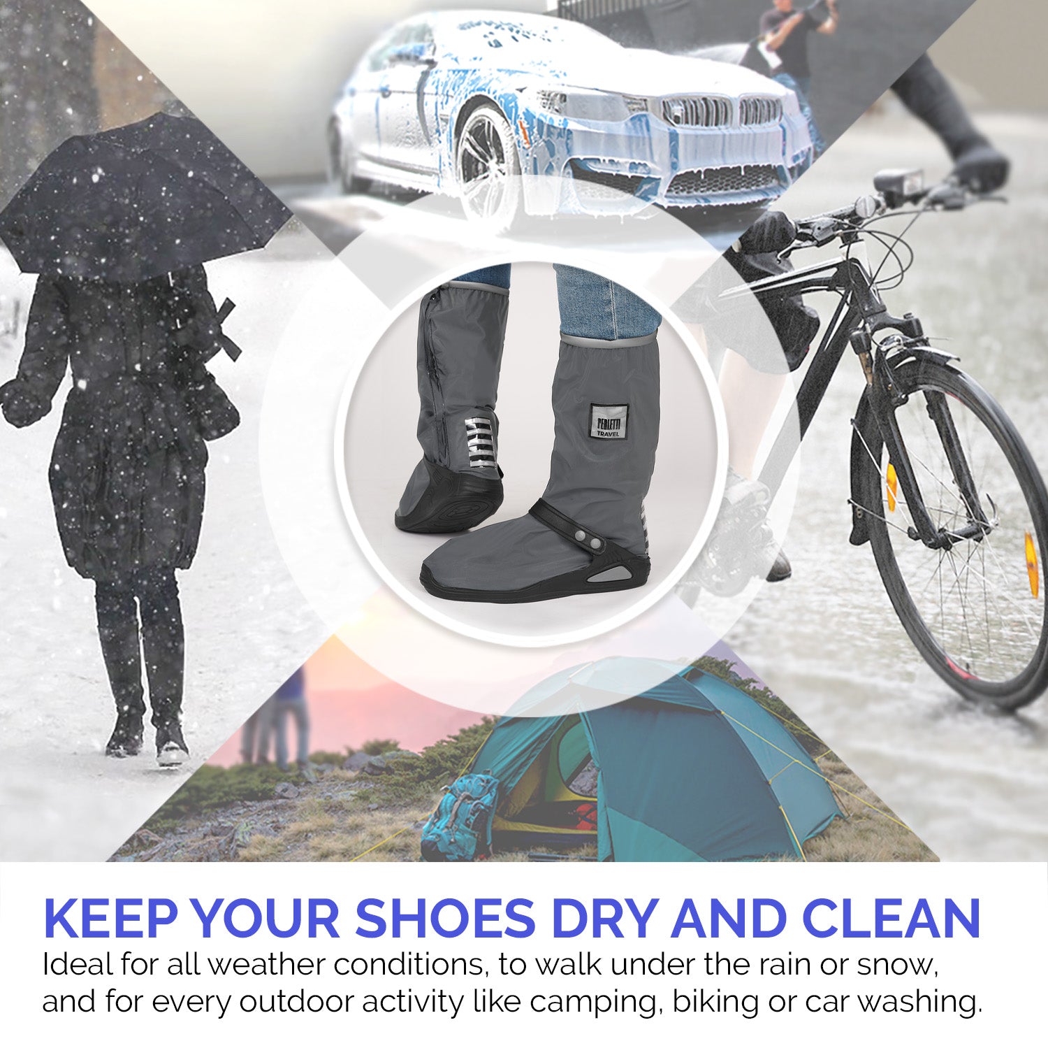 Copriscarpe Alti con Suola Rinforzata - Perletti