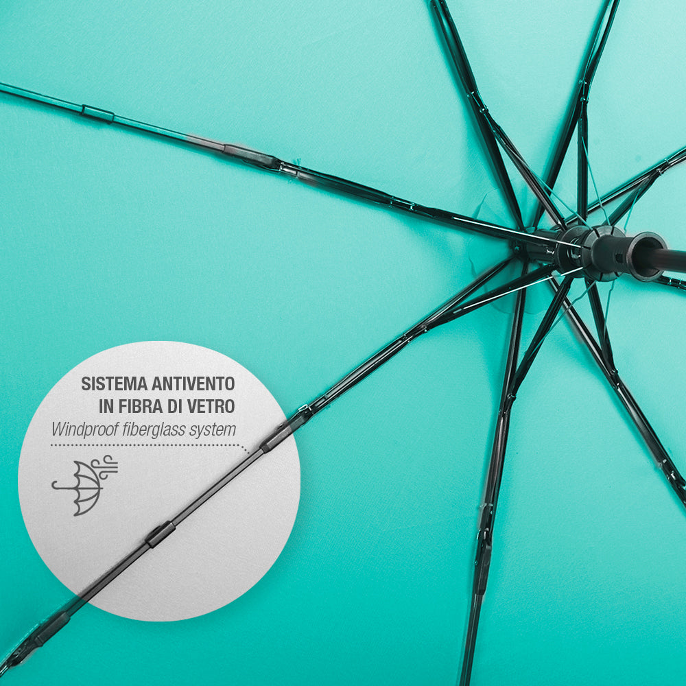 Ombrello Automatico Bianco e Nero - Perletti