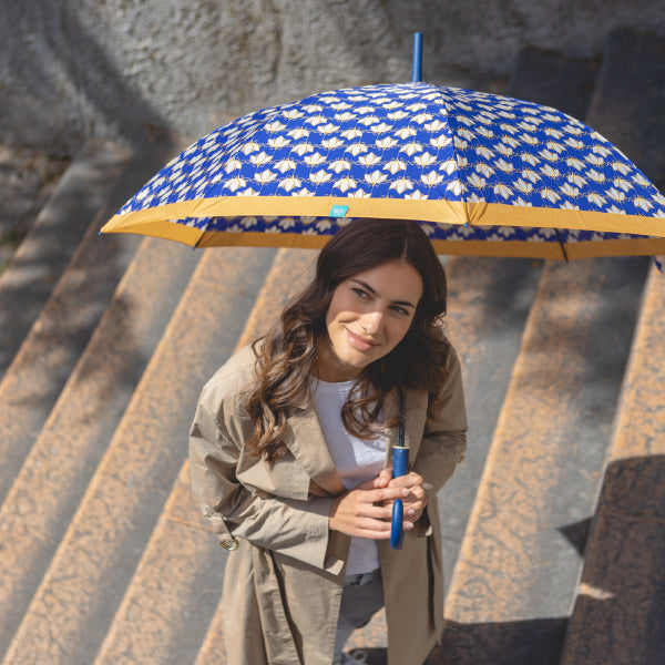Ombrello ombrello trasparente per uomo e donna ombrello trasparente con  manico lungo ombrello automatico per pubblicità : : Moda