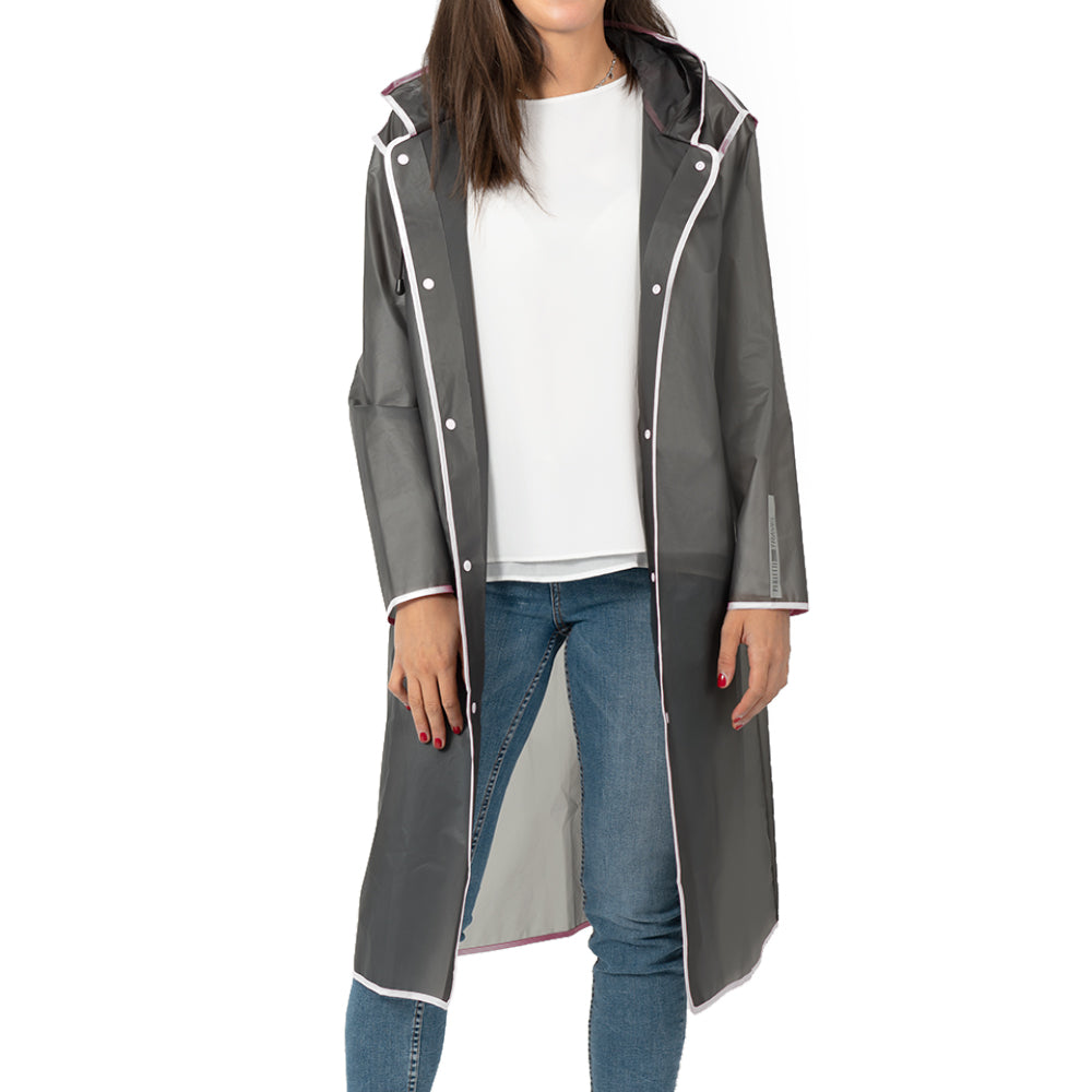 Impermeabile Grigio Catarifrangente Perletti