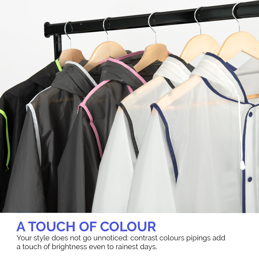 Impermeabile Nero Catarifrangente - PERLETTI