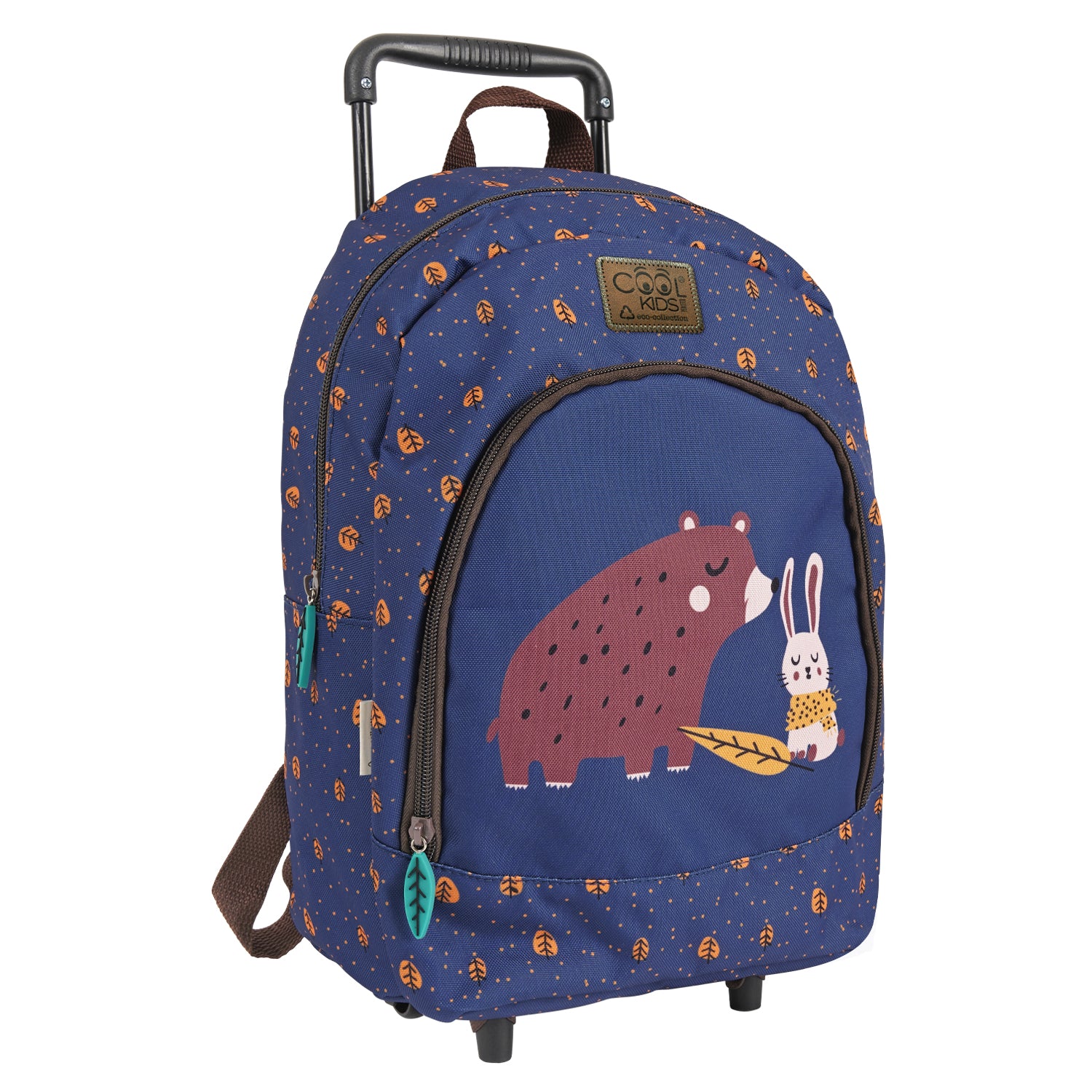 Zaino PERLETTI Con Bing E Flop: Per Asilo E Scuola Materna, 36x24x12 Cm, Azzurro, Con Tasca Frontale