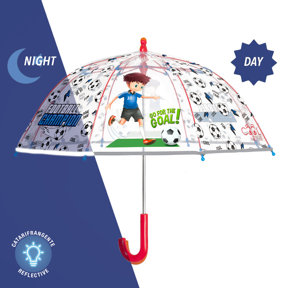 Guidetti: ombrelli trasparenti per uomo, donna e bambino