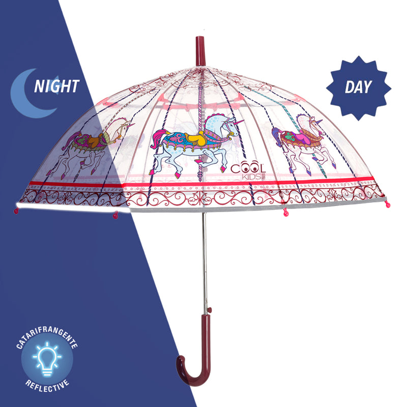 Joyibay Ombrello Trasparente Moda Ombrello a LED Stick Umbrella Ombrello da Pioggia  Ombrello Trasparente : : Moda